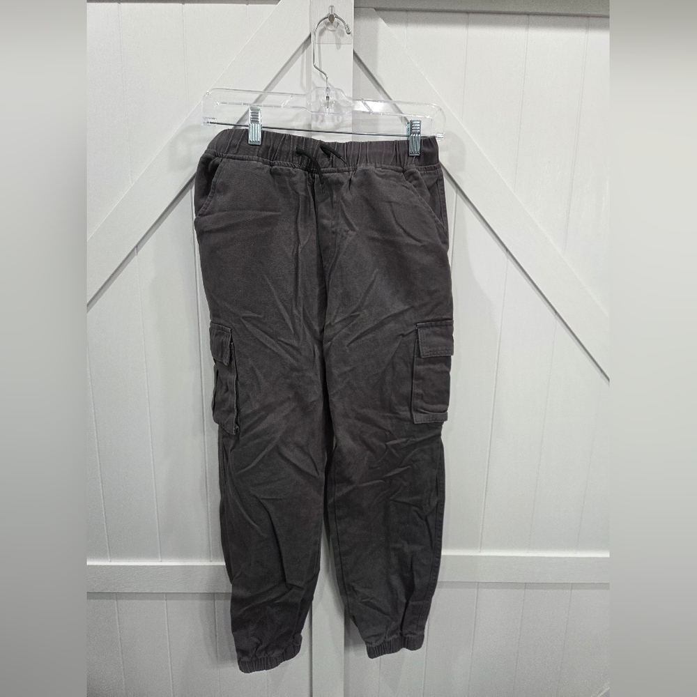Kids Dark Gray Cargo Pants